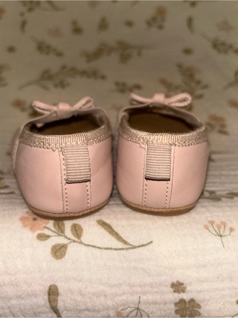 H&M Light Pink Baby Ballet Shoes with Bow